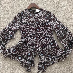 Cinq a Sept Asymmetrical Blouse